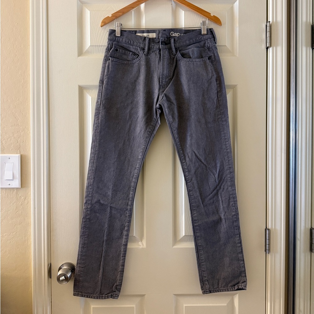 GAP Men's Slim Jeans - Charcoal Size 29x30